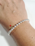 bracelets ball chain in 925 silver .  Made in Italy.  extension in 3inch