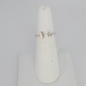 HAMSA WITH ZIRCONIA 925 SILVER RING