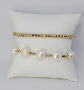 PEARL BRACELET 3TONE